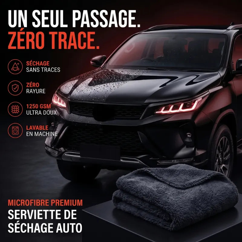 Serviette Microfibre Voiture Ultra-Absorbante