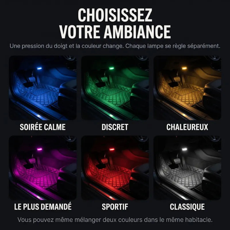 Pack 4 Lampes LED Voiture