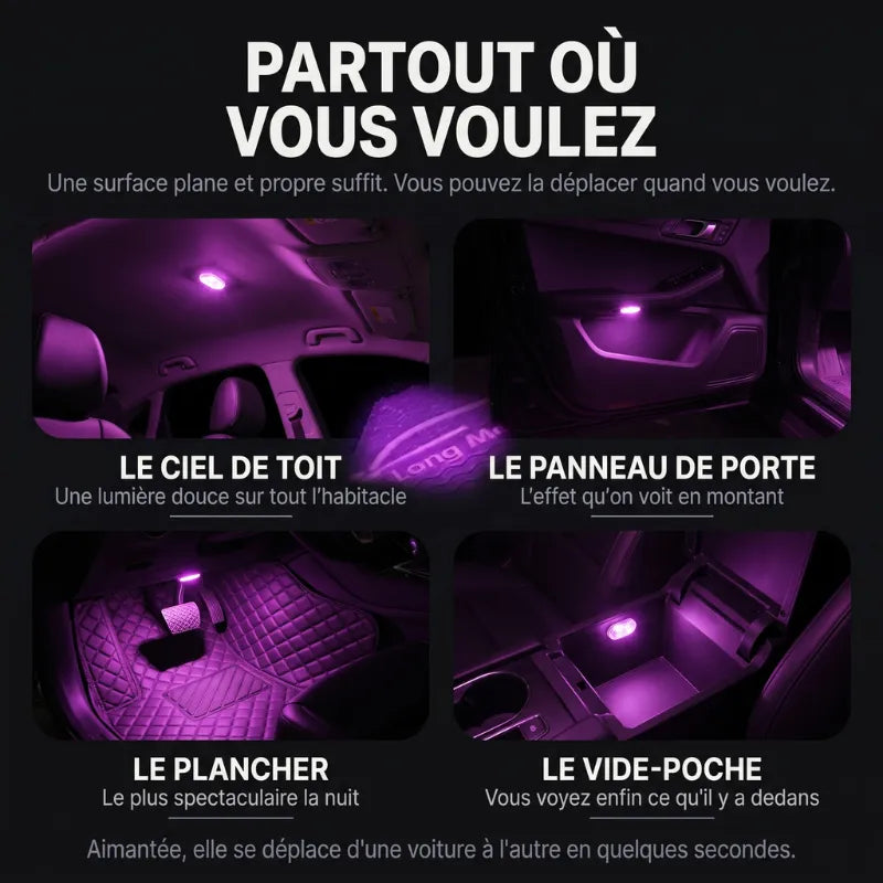 Pack 4 Lampes LED Voiture